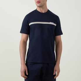 Authentic Logo Stripe Lounge T-Shirt