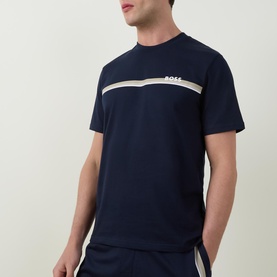 Authentic Logo Stripe Lounge T-Shirt