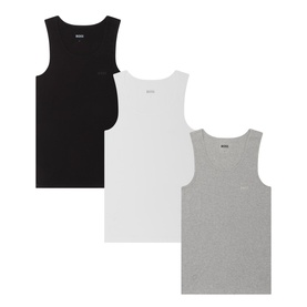 Three-Pack Logo Rib Tank Top
