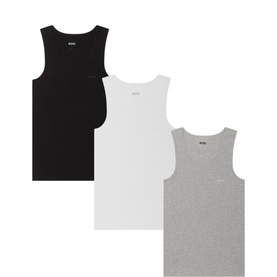 Three-Pack Logo Rib Tank Top