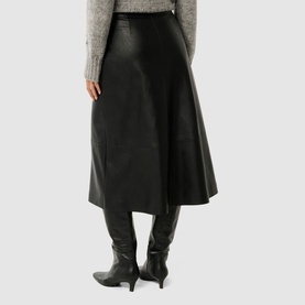 Jaelyn Faux Leather Flared Skirt