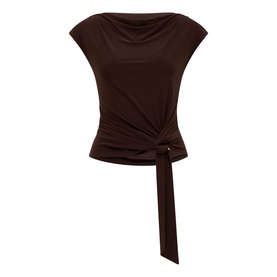 Jazelle Hardware Drape Detail Top