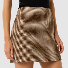 Kaia Check Mini Skirt