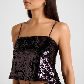 Nora Sequin Crop Top