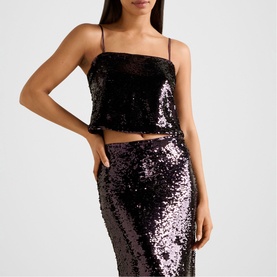 Nora Sequin Crop Top