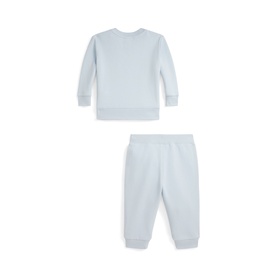 Polo Bear Fleece Sweatshirt & Sweatpants Two-Piece Set 3-24 Months