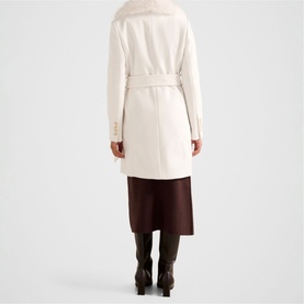 Rocky Faux Fur Wrap Coat