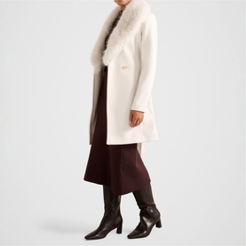 Rocky Faux Fur Wrap Coat
