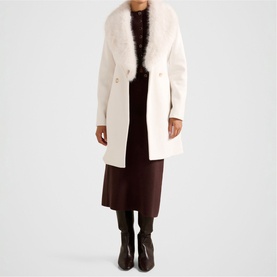 Rocky Faux Fur Wrap Coat