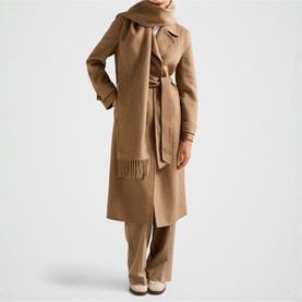 Saige Felled Scarf Wrap Coat