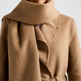 Saige Felled Scarf Wrap Coat