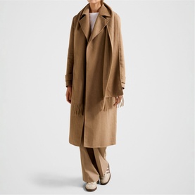 Saige Felled Scarf Wrap Coat