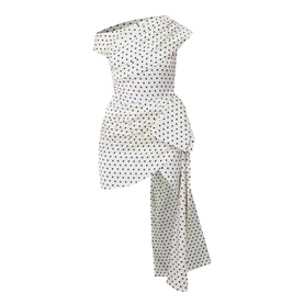 Polka Dot Tie Mini Dress