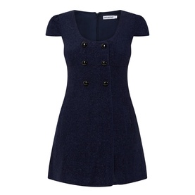 Textured Boucl&eacute; Mini Dress