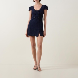 Textured Boucl&eacute; Mini Dress