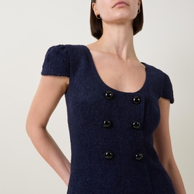 Textured Boucl&eacute; Mini Dress