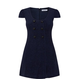 Textured Boucl&eacute; Mini Dress