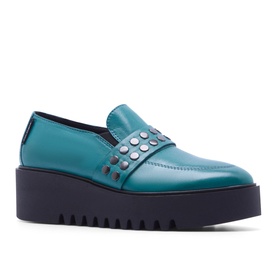 Corlita Leather Platform Loafers