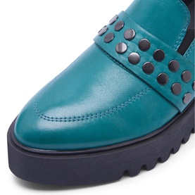 Corlita Leather Platform Loafers