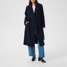 Fanny Belted Double-Breasted Coat
