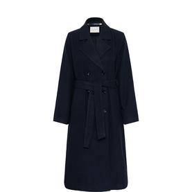 Fanny Belted Double-Breasted Coat