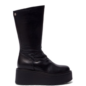 Lorenzetti Leather Wedge Heeled Boots