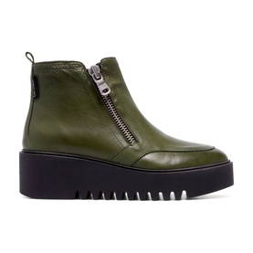 Maffei Leather Wedge Ankle Boots