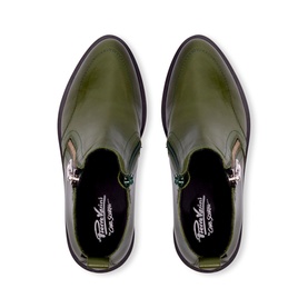 Maffei Leather Wedge Ankle Boots