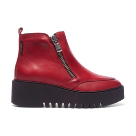 Maffei Leather Wedge Ankle Boots