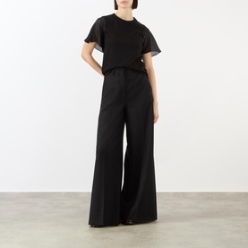Ruffle Cut-Out T-Shirt