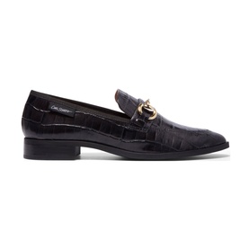 Sorenne Croc Embossed Patent Leather Loafers