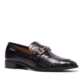 Sorenne Croc Embossed Patent Leather Loafers