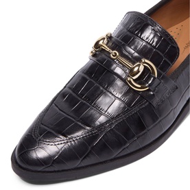 Sorenne Croc Embossed Patent Leather Loafers
