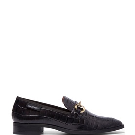 Sorenne Croc Embossed Patent Leather Loafers