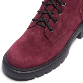 Urbania Bordo Suede Ankle Boots