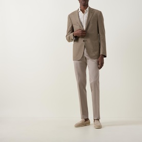 Herringbone Single Breasted Blazer