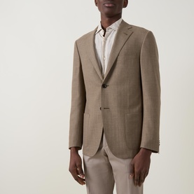 Herringbone Single Breasted Blazer