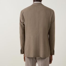 Herringbone Single Breasted Blazer