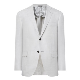 Hopsack Single-Breasted Blazer
