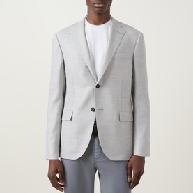 Hopsack Single-Breasted Blazer