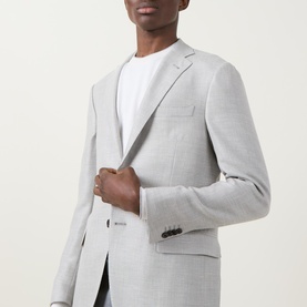 Hopsack Single-Breasted Blazer