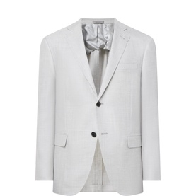Hopsack Single-Breasted Blazer
