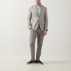 Hopsack Single-Breasted Blazer