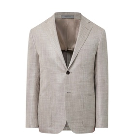 Hopsack Single-Breasted Blazer