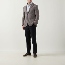 Textured Single-Breasted Blazer