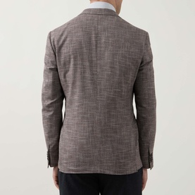 Textured Single-Breasted Blazer