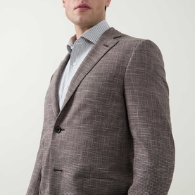 Textured Single-Breasted Blazer
