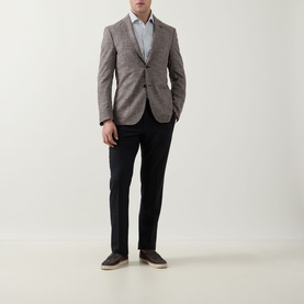 Textured Single-Breasted Blazer