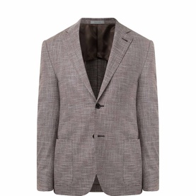 Textured Single-Breasted Blazer