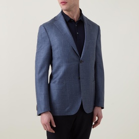 Single-Breasted Twill Blazer